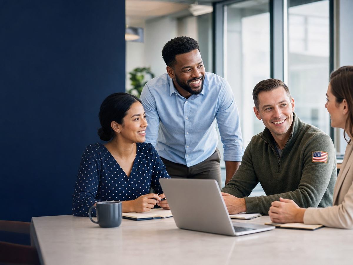 CBA team collaborating in a meeting